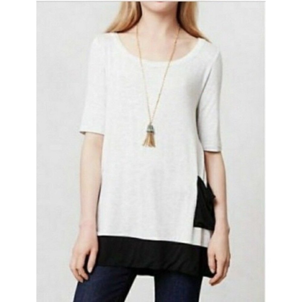 ANTHROPOLOGIE BORDEAUX ACADIA TOP  - Medium